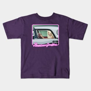 Mysterious Girl in a T-bird Kids T-Shirt